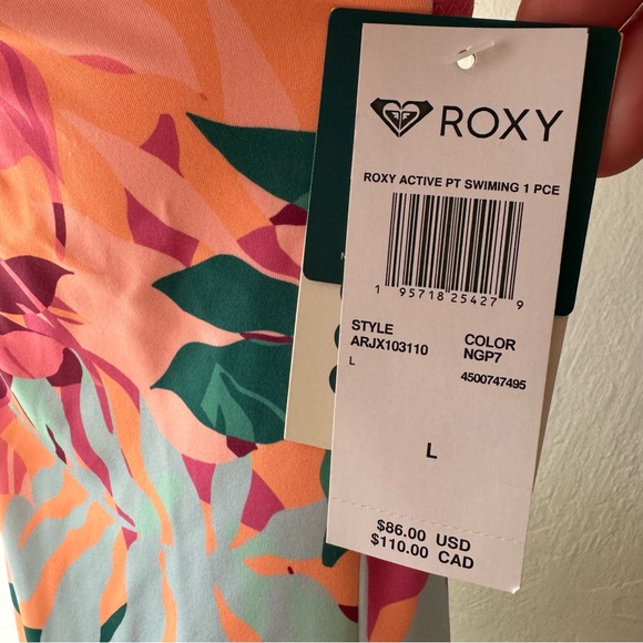 Roxy Tropical Palm Swimsuit NWT - Picture 5 of 10